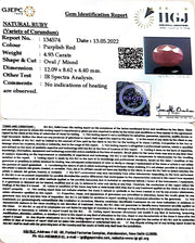 4.93/CT Natural Neo Burma Ruby with Govt. Lab Certificate-(4551)